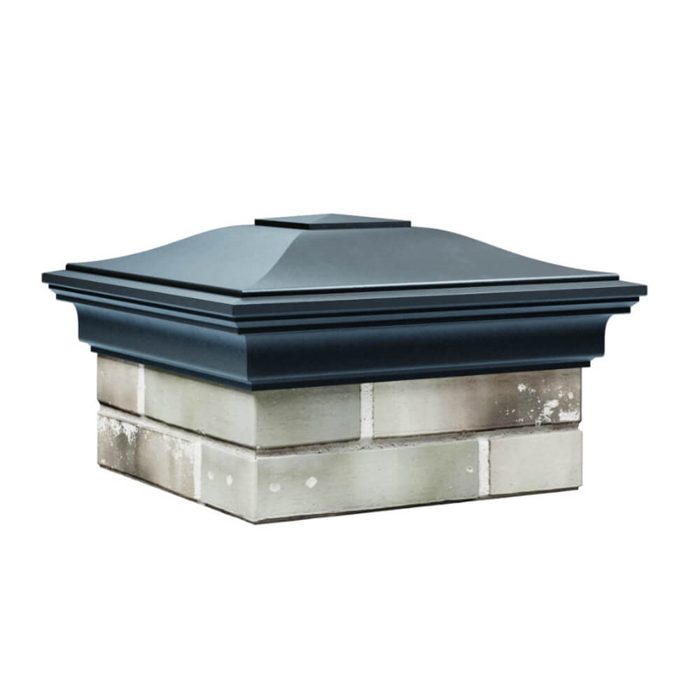 Колпак Zking Монблан Серый на столб 1.5х1.5 еврокирпича 0.7НФ (355х355мм) в Тайшете фото