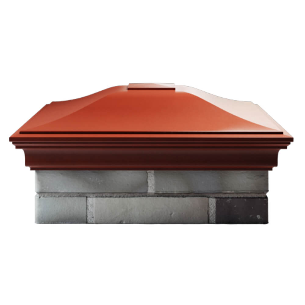 Колпак Zking Монблан Красный на столб 2х2 кирпича (515х515мм) в Тайшете фото