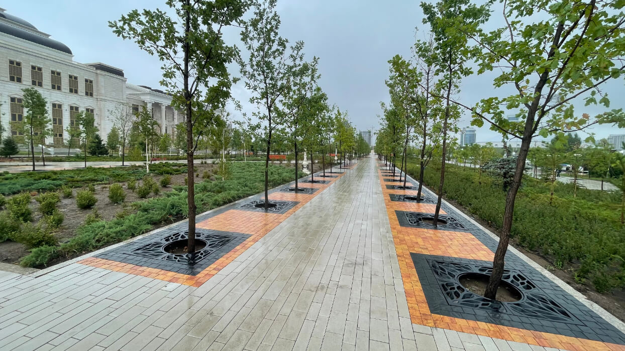 Приствольная решетка для дерева ZKING CRUST 1.2х1.2м Черная в Тайшете фото