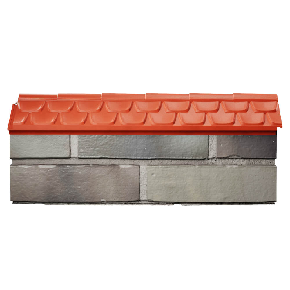 Парапет Zking Эльбрус Красный с посадкой на 0.5 кирпича (130мм) в Тайшете фото