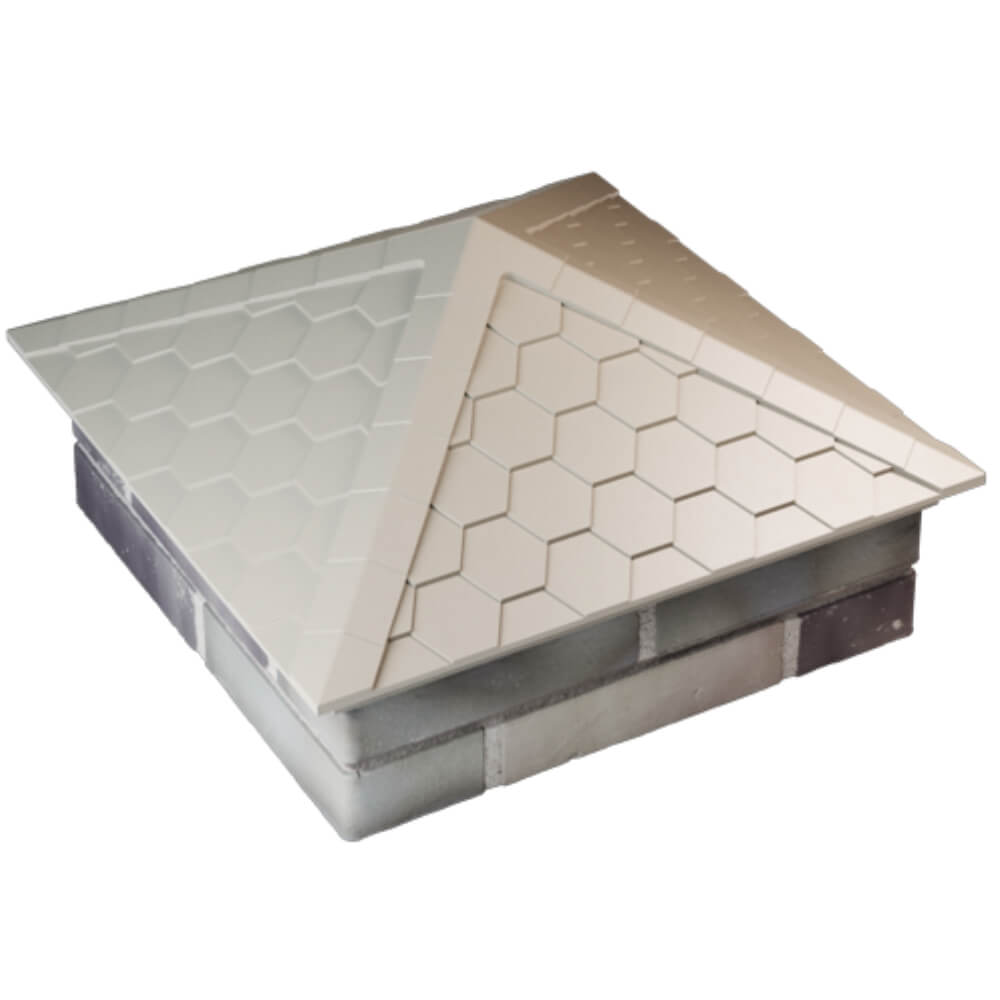 Колпак Zking Эверест Бежевый на столб 2х2 кирпича (535х535мм) Тайшет фото