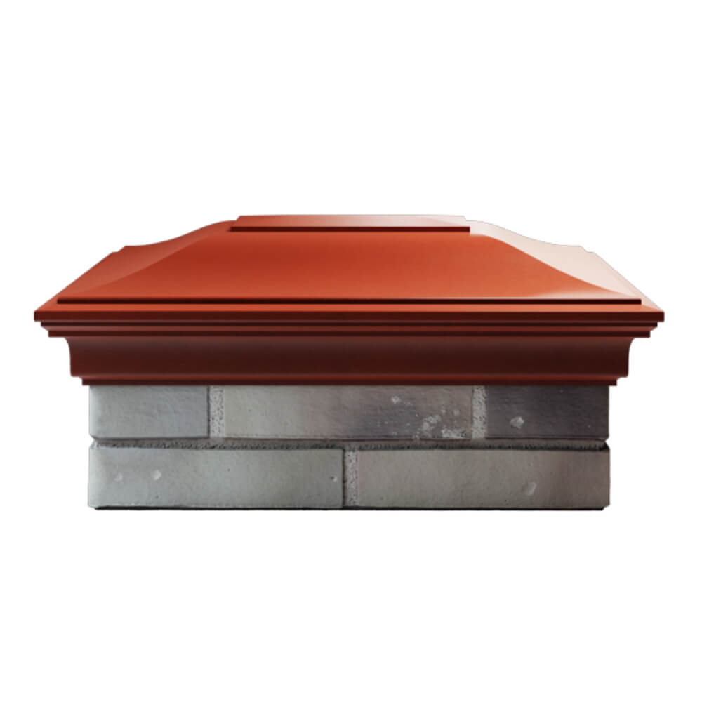 Колпак Zking Монблан Красный на столб 2х1.5 кирпича (515х385мм) в Тайшете фото