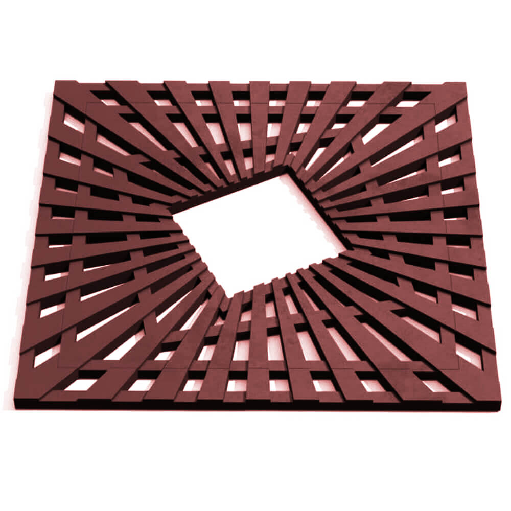 Приствольная решетка для дерева ZKING ATMOSPHERE 1.2х1.2м Коричневая Тайшет фото