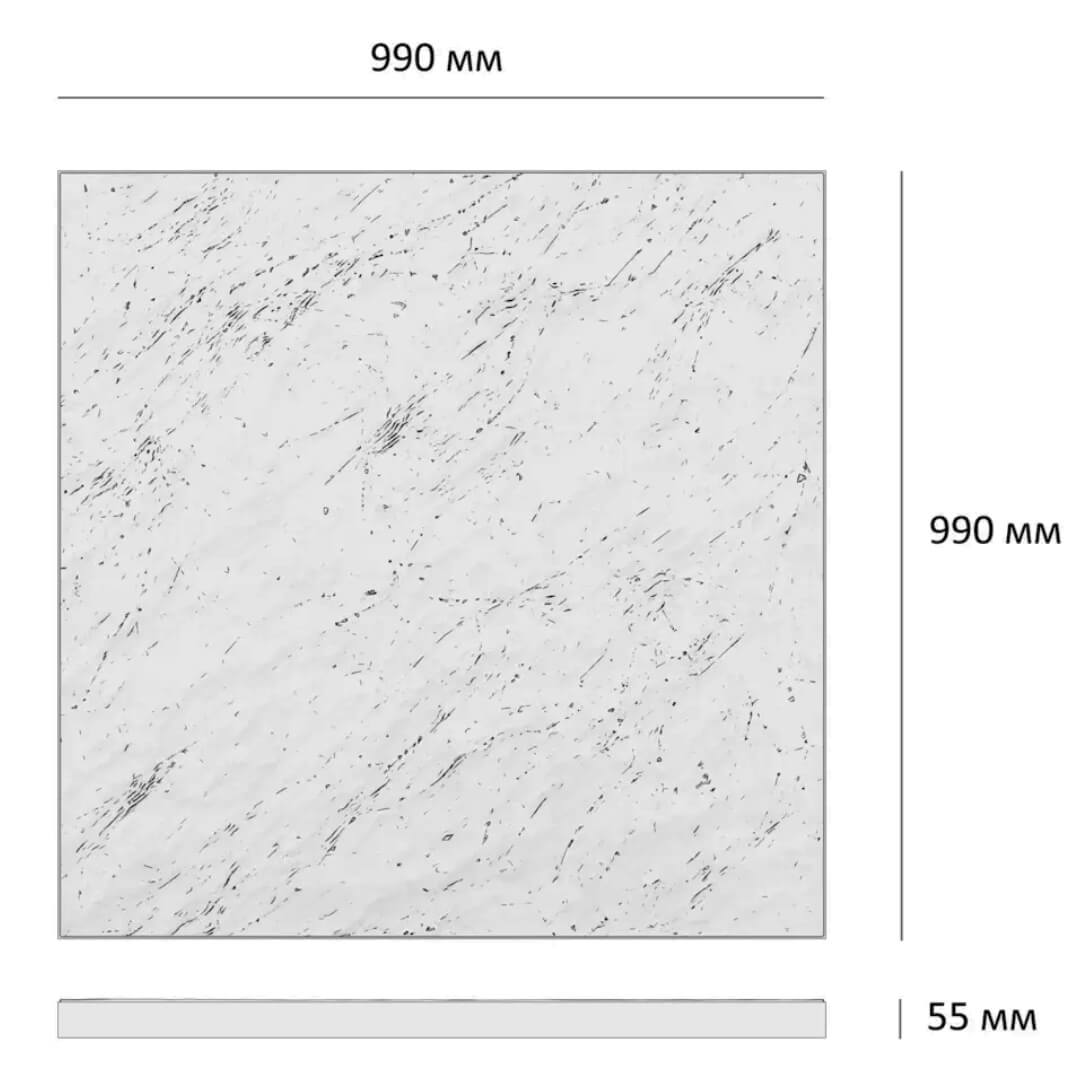 Шаговая плита STONE Светлая Галька 990х990х55мм в Тайшете фото