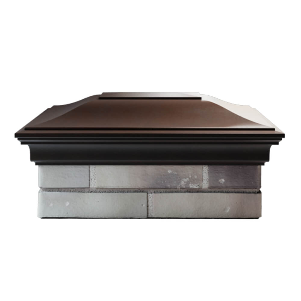 Колпак Zking Монблан Коричневый на столб 2х1.5 кирпича (515х385мм) в Тайшете фото