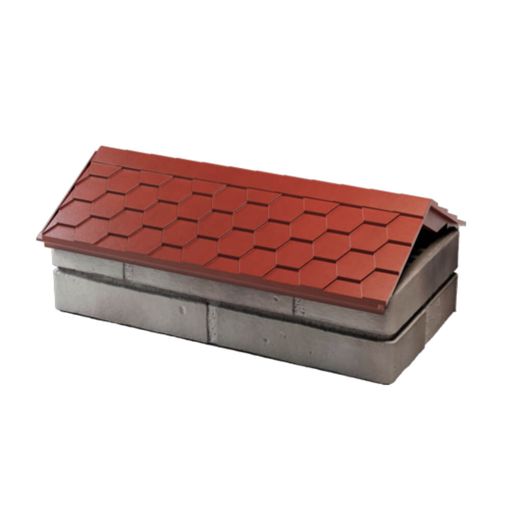 Парапет Zking Эверест Красный с посадкой на 1 кирпич (200/225/255мм) в Тайшете фото