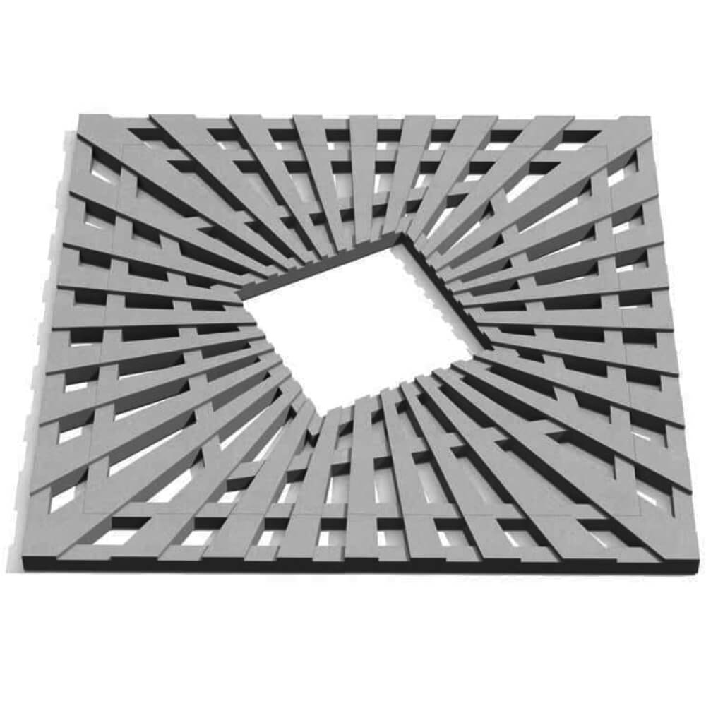 Приствольная решетка для дерева ZKING ATMOSPHERE 1.2х1.2м Серая Тайшет фото