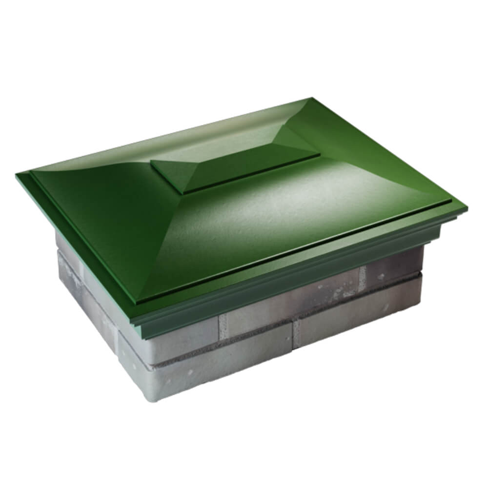 Колпак Zking Монблан Зеленый на столб 2х1.5 кирпича (515х385мм) Тайшет фото