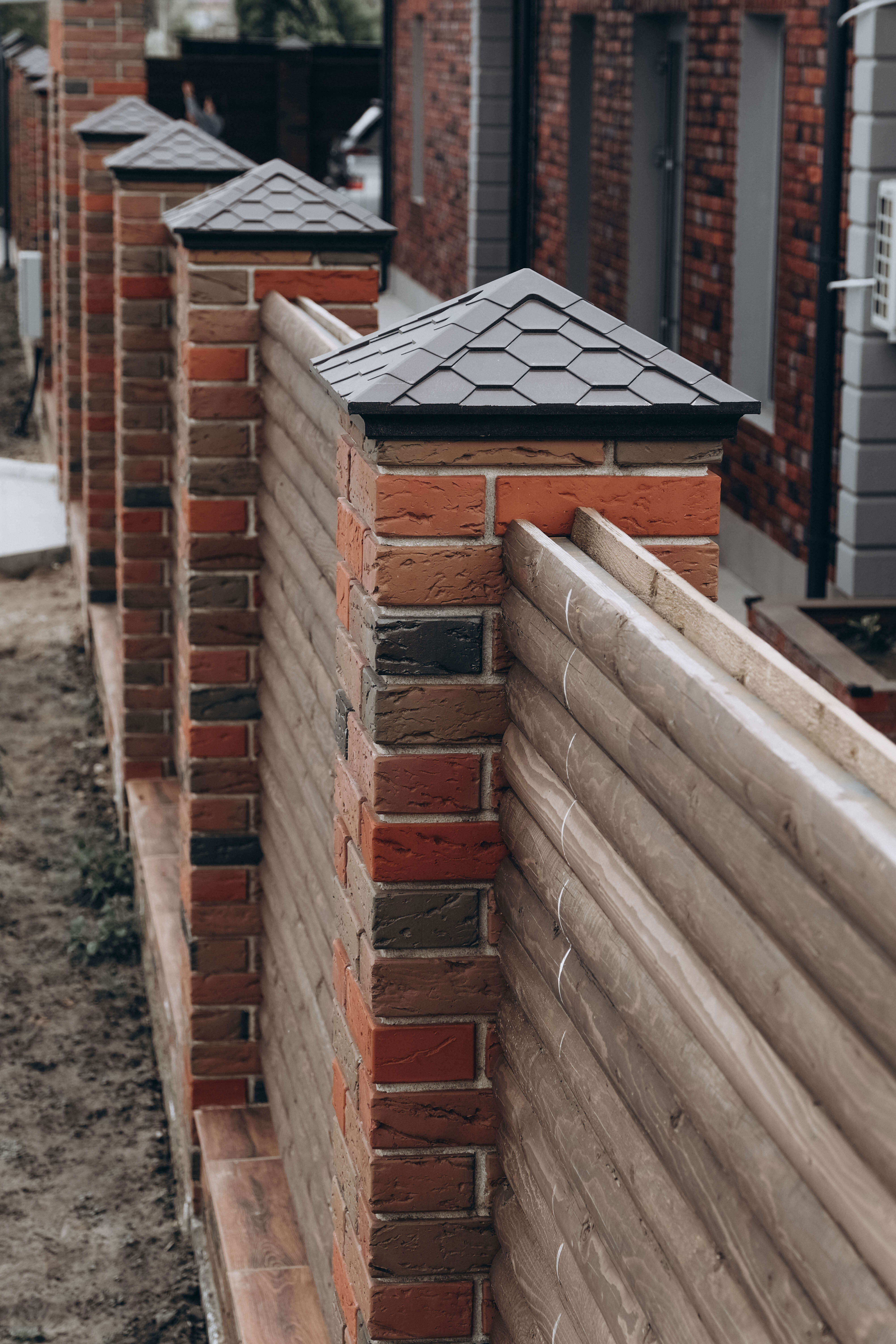 Колпак Zking Эверест Коричневый на столб 1.5х1.5 кирпича (390х390мм) в Тайшете фото