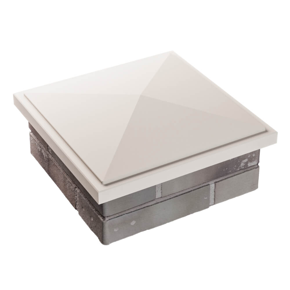 Колпак Zking БонаМоно Бежевый на столб 1.5х1.5 кирпича (385х385, 400х400мм) в Тайшете фото