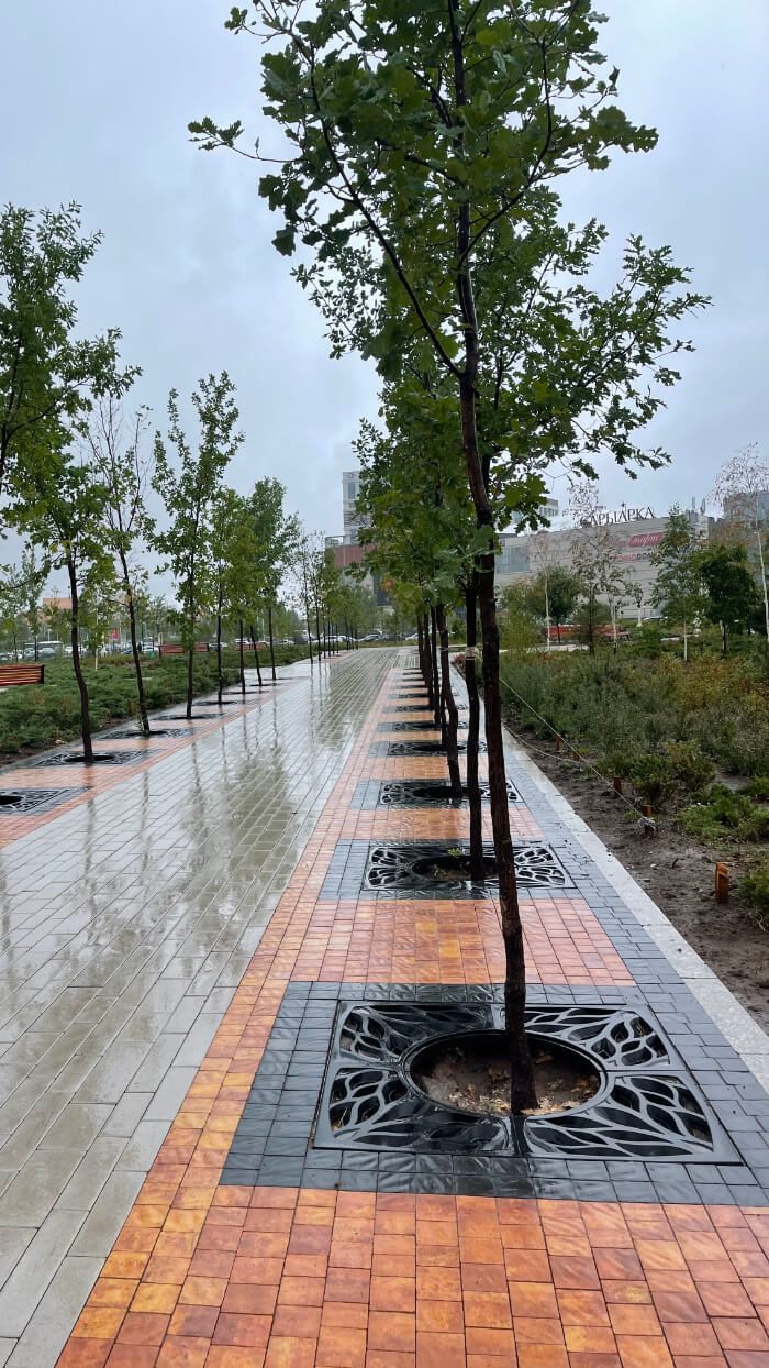 Приствольная решетка для дерева ZKING CRUST 1.2х1.2м Черная в Тайшете фото