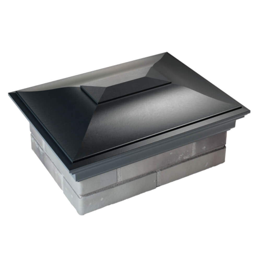 Колпак Zking Монблан Черный на столб 2х1.5 кирпича (515х385мм) Тайшет фото