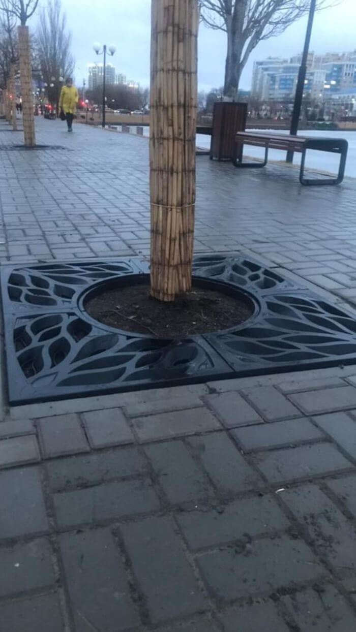 Приствольная решетка для дерева ZKING CRUST 1.2х1.2м Черная в Тайшете фото