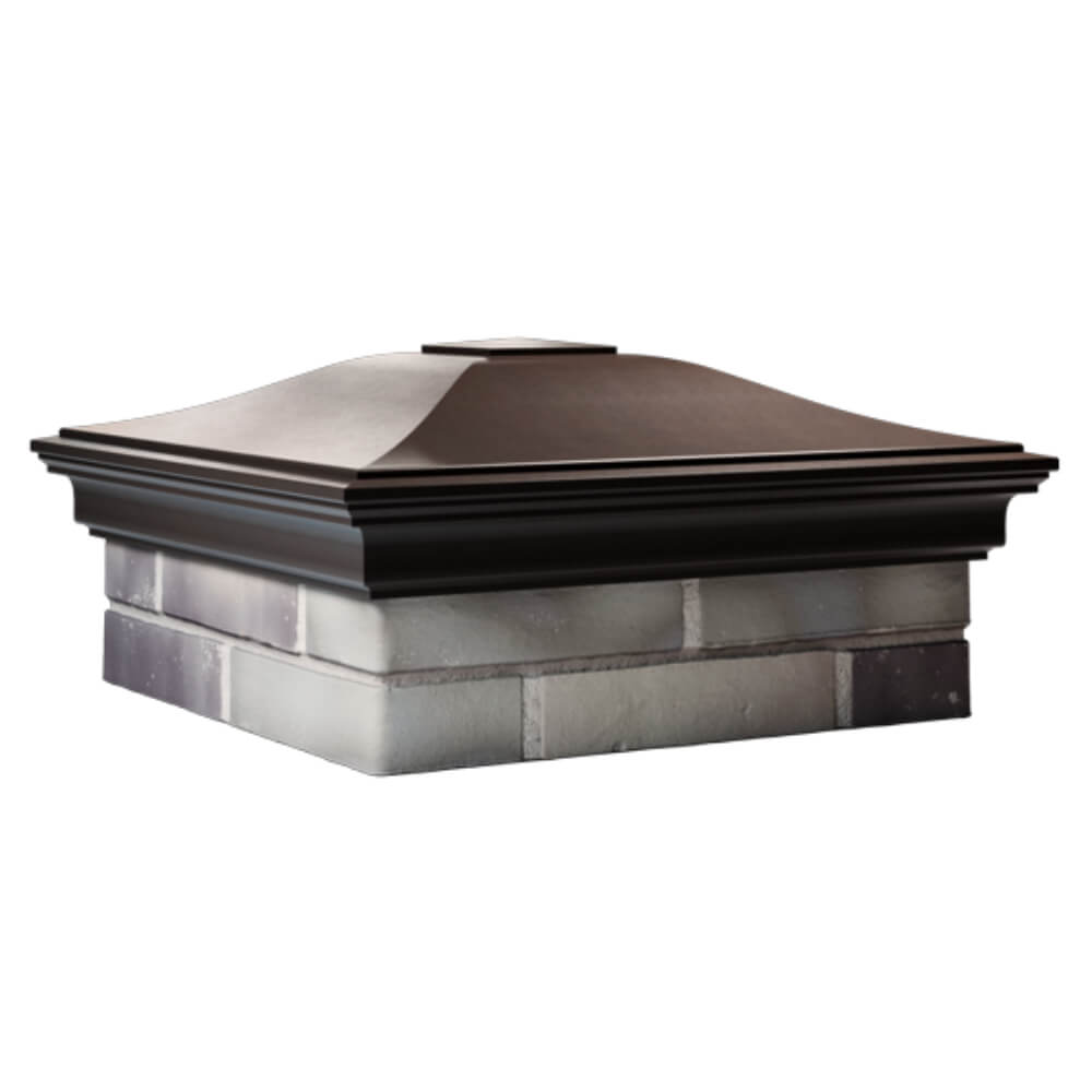 Колпак Zking Монблан Коричневый на столб 2х2 кирпича (515х515мм) в Тайшете фото