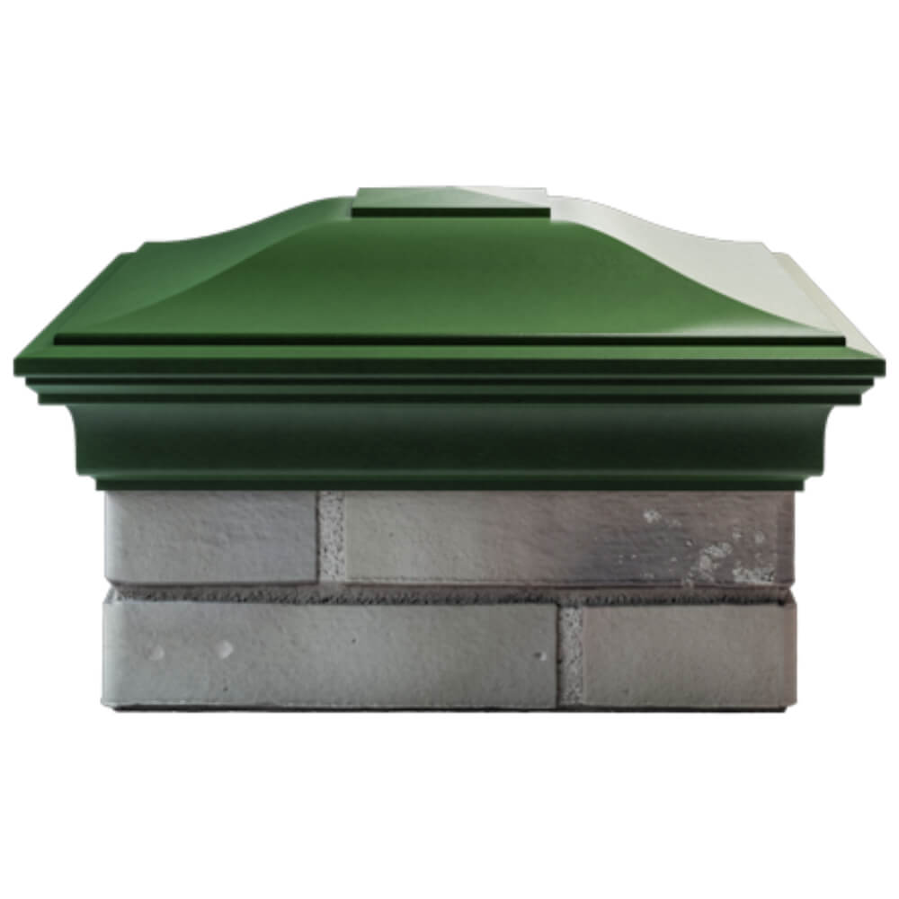 Колпак Zking Монблан Зеленый на столб 1.5х1.5 кирпича (385х385мм) Тайшет фото