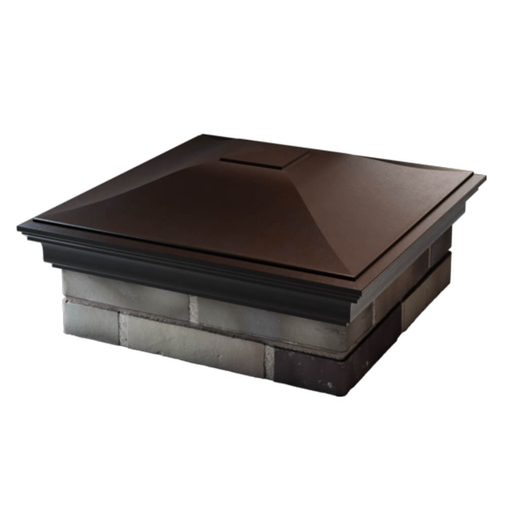 Колпак Zking Монблан Коричневый на столб 2х2 кирпича (515х515мм) в Тайшете фото