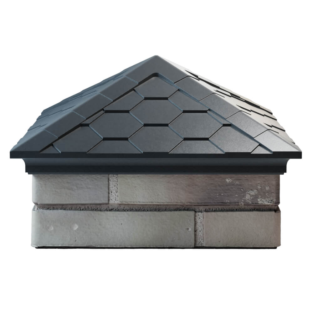 Колпак Zking Эверест Серый на столб 1.5х1.5 кирпича (390х390мм) Тайшет фото