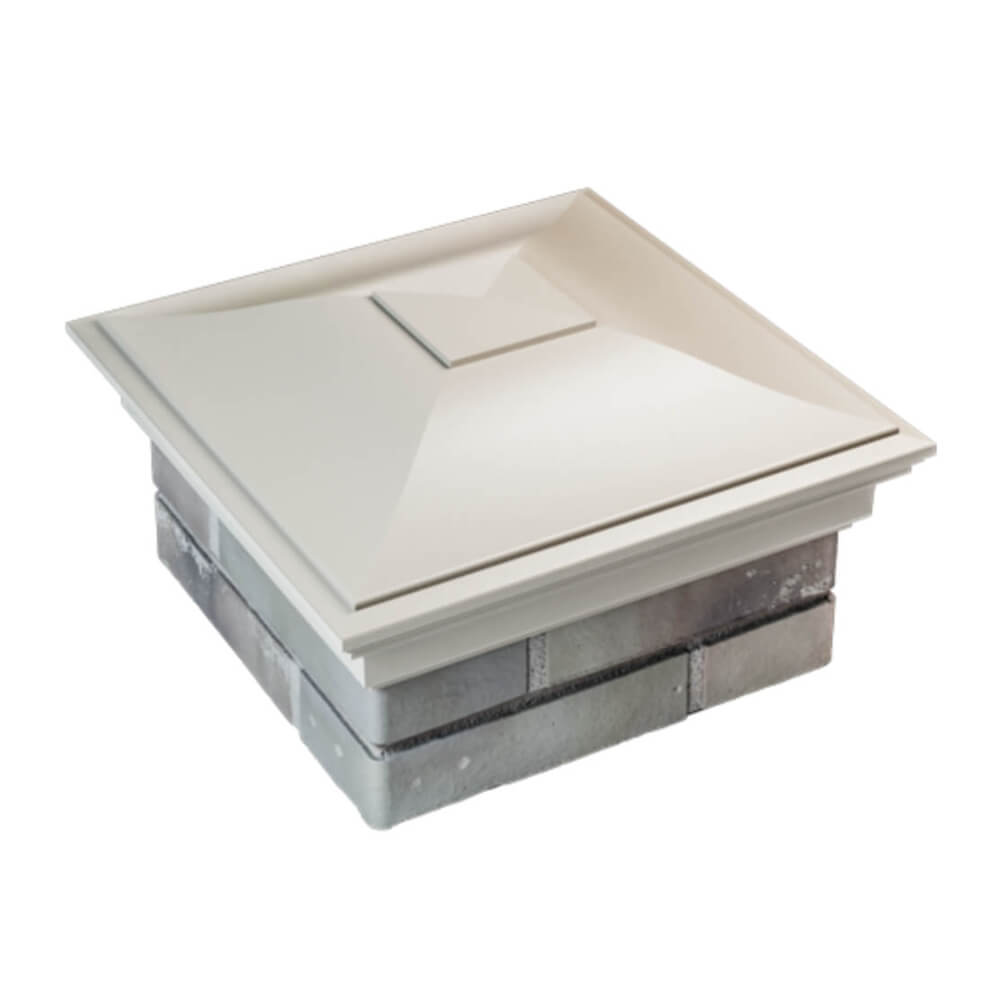 Колпак Zking Монблан Бежевый на столб 1.5х1.5 еврокирпича 0.7НФ (355х355мм) в Тайшете фото