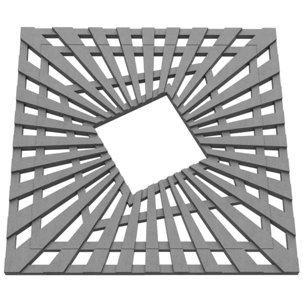 Приствольная решетка для дерева ZKING ATMOSPHERE 1.2х1.2м Серая в Тайшете фото