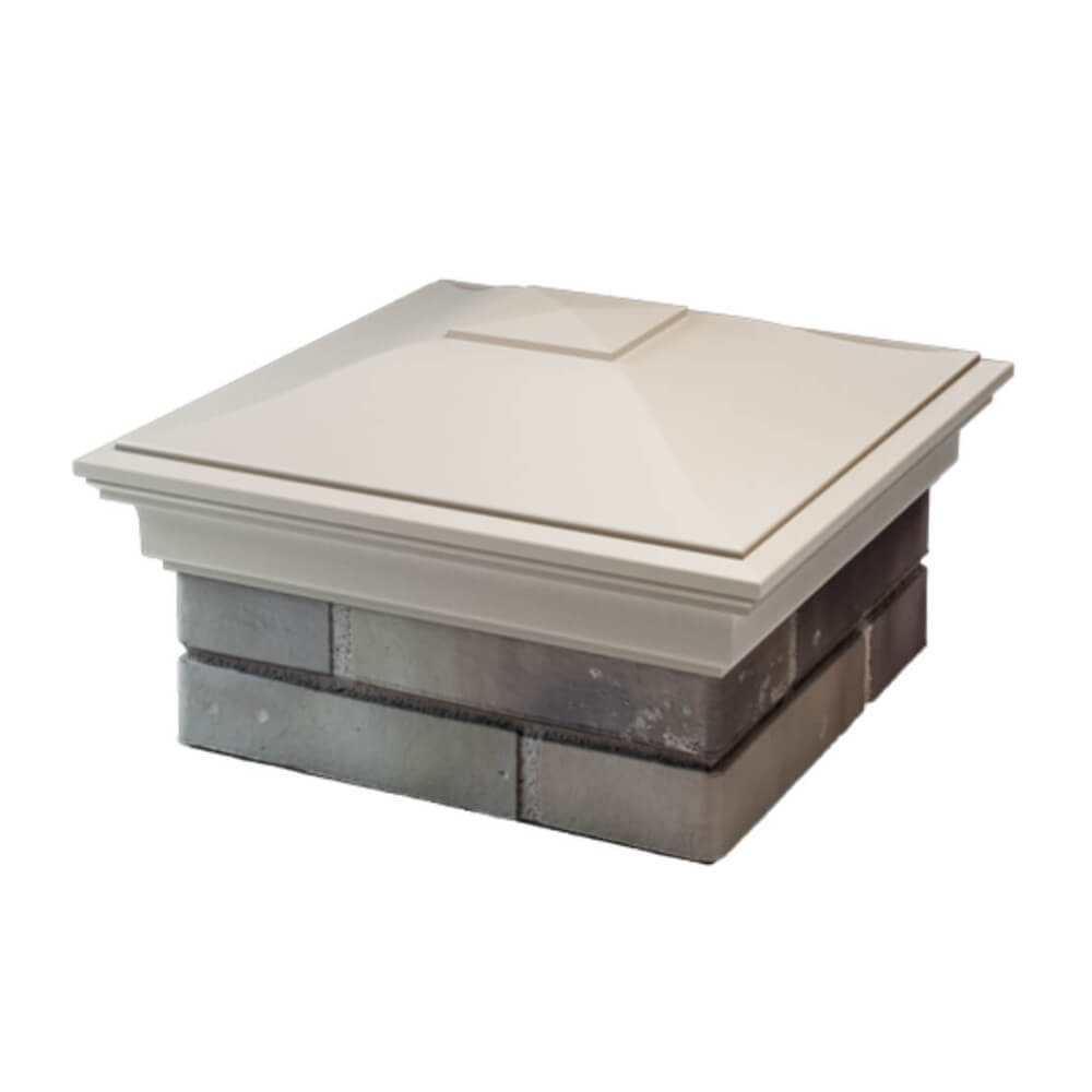 Колпак Zking Монблан Бежевый на столб 1.5х1.5 еврокирпича 0.7НФ (355х355мм) в Тайшете фото