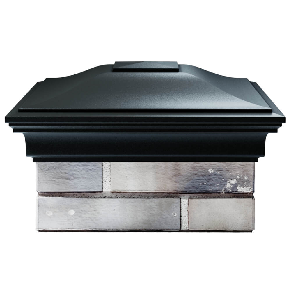 Колпак Zking Монблан Черный на столб 1.5х1.5 кирпича (385х385мм) Тайшет фото