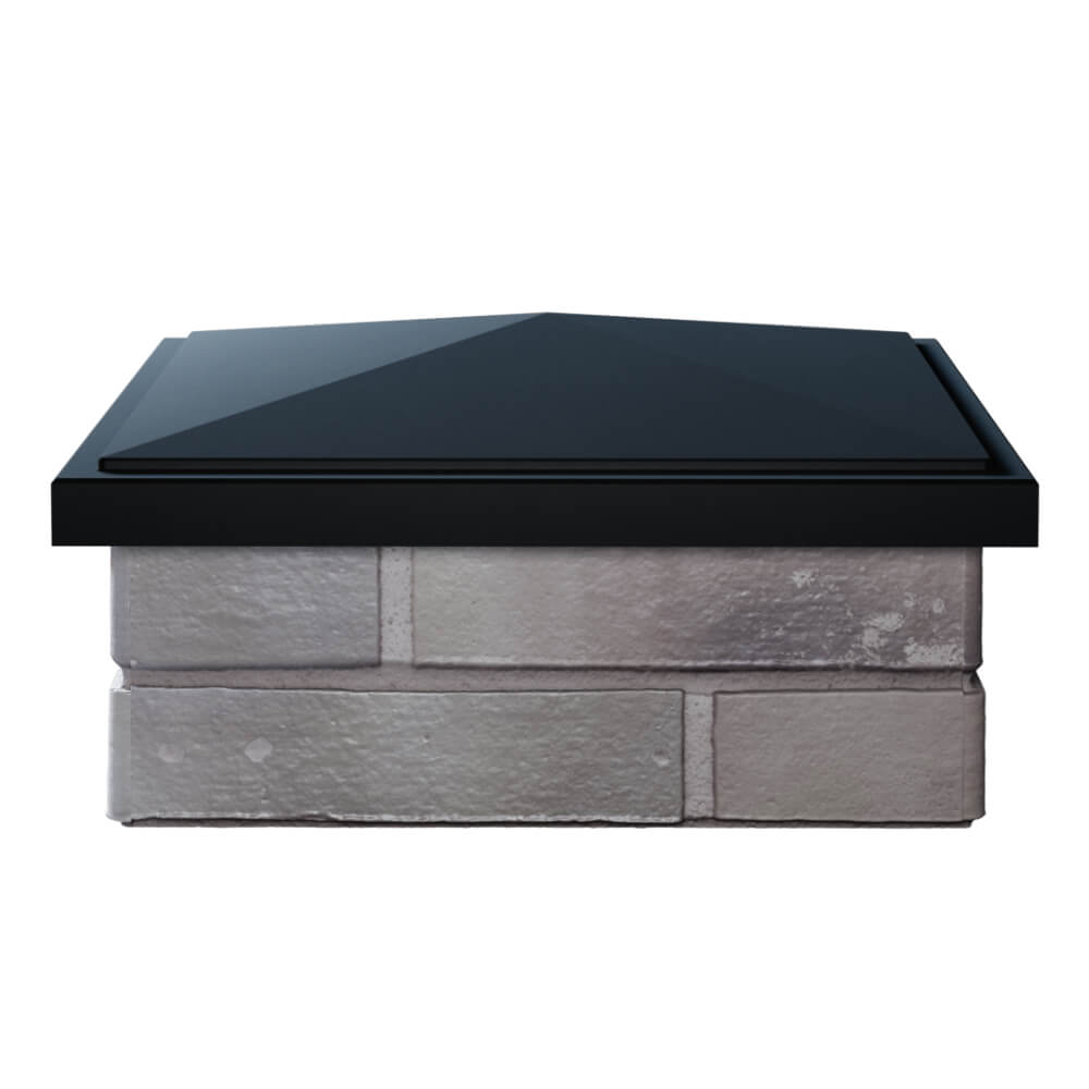 Колпак Zking БонаМоно Черный на столб 1.5х1.5 кирпича (385х385, 400х400мм) Тайшет фото