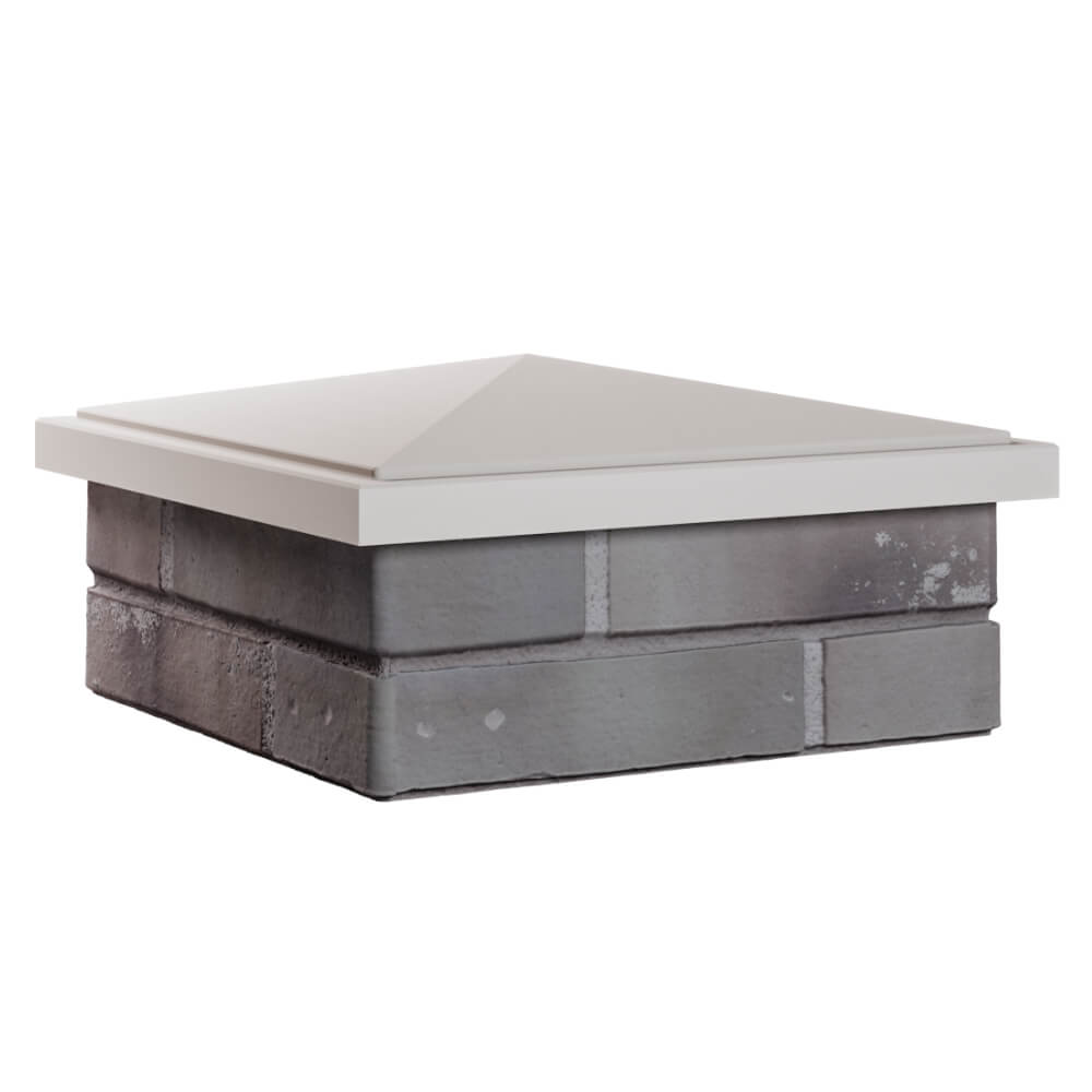 Колпак Zking БонаМоно Бежевый на столб 1.5х1.5 кирпича (385х385, 400х400мм) в Тайшете фото