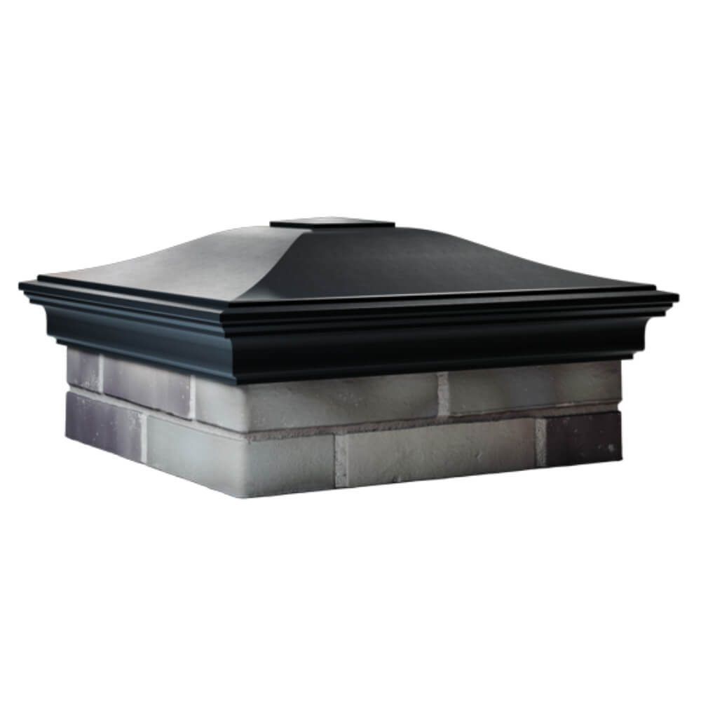 Колпак Zking Монблан Черный на столб 2х2 кирпича (515х515мм) в Тайшете фото