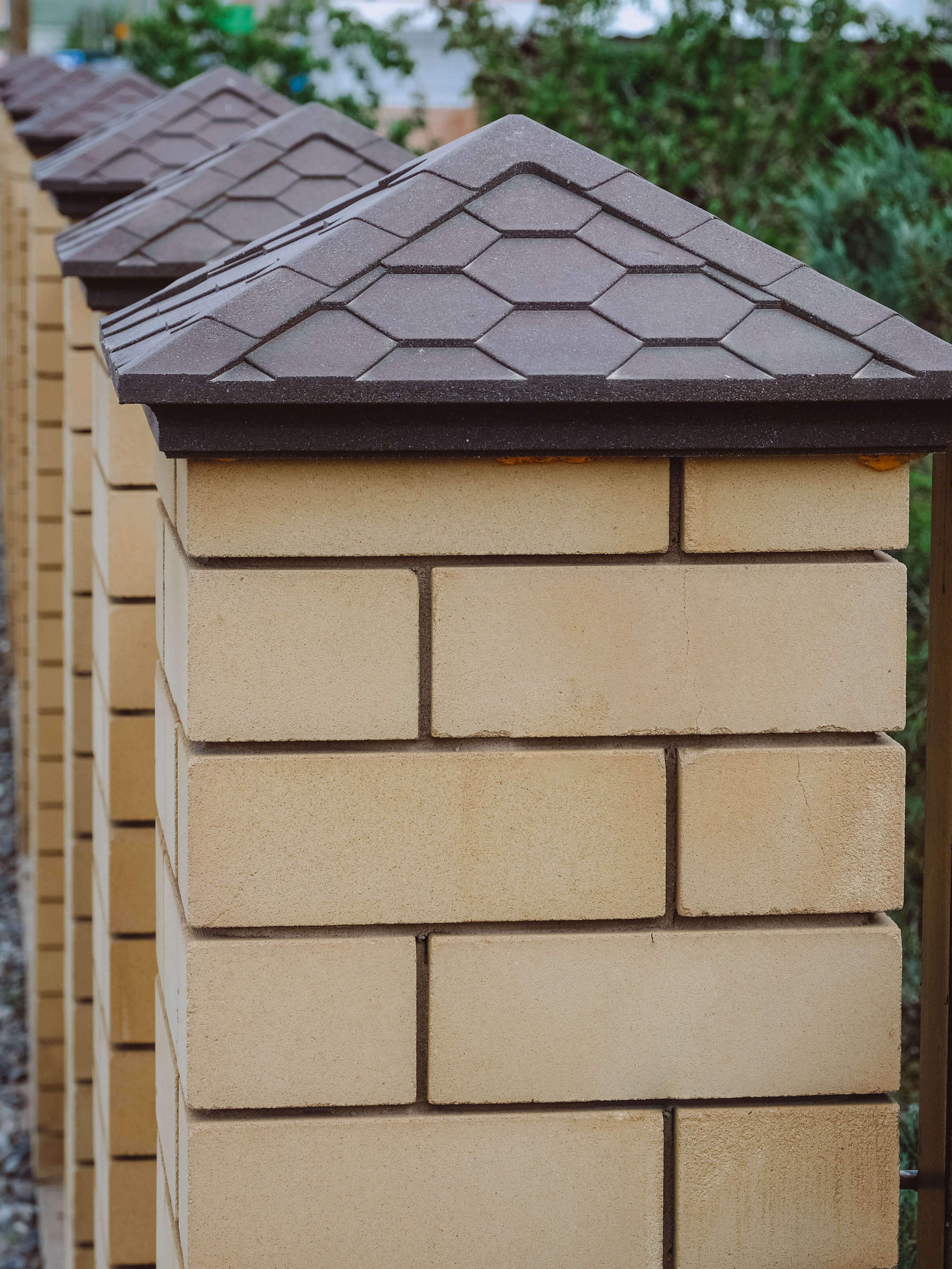 Колпак Zking Эверест Коричневый на столб 1.5х1.5 кирпича (390х390мм) в Тайшете фото