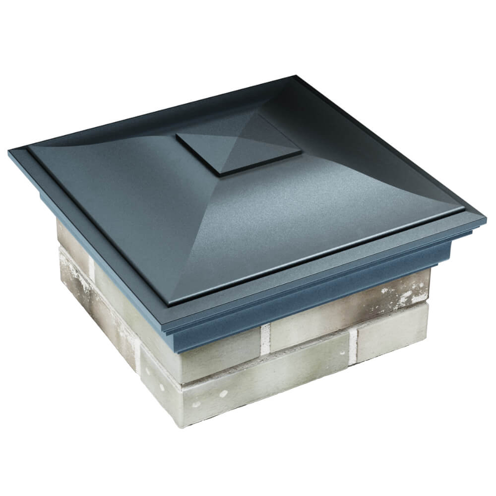 Колпак Zking Монблан Серый на столб 1.5х1.5 кирпича (385х385мм) в Тайшете фото