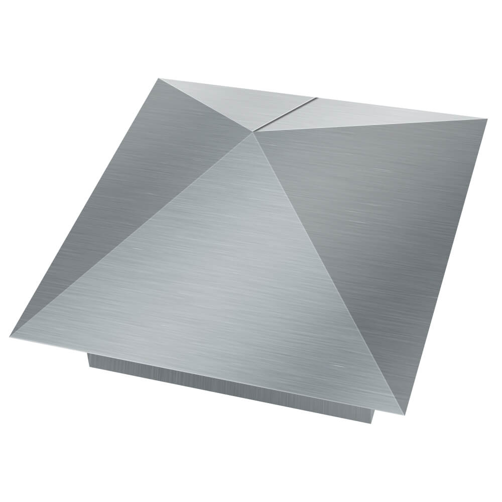 Колпак металлический 380х380мм оцинкованный заборный Тайшет фото