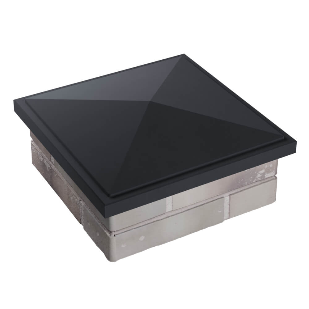 Колпак Zking БонаМоно Серый на столб 1.5х1.5 кирпича (385х385, 400х400мм) в Тайшете фото