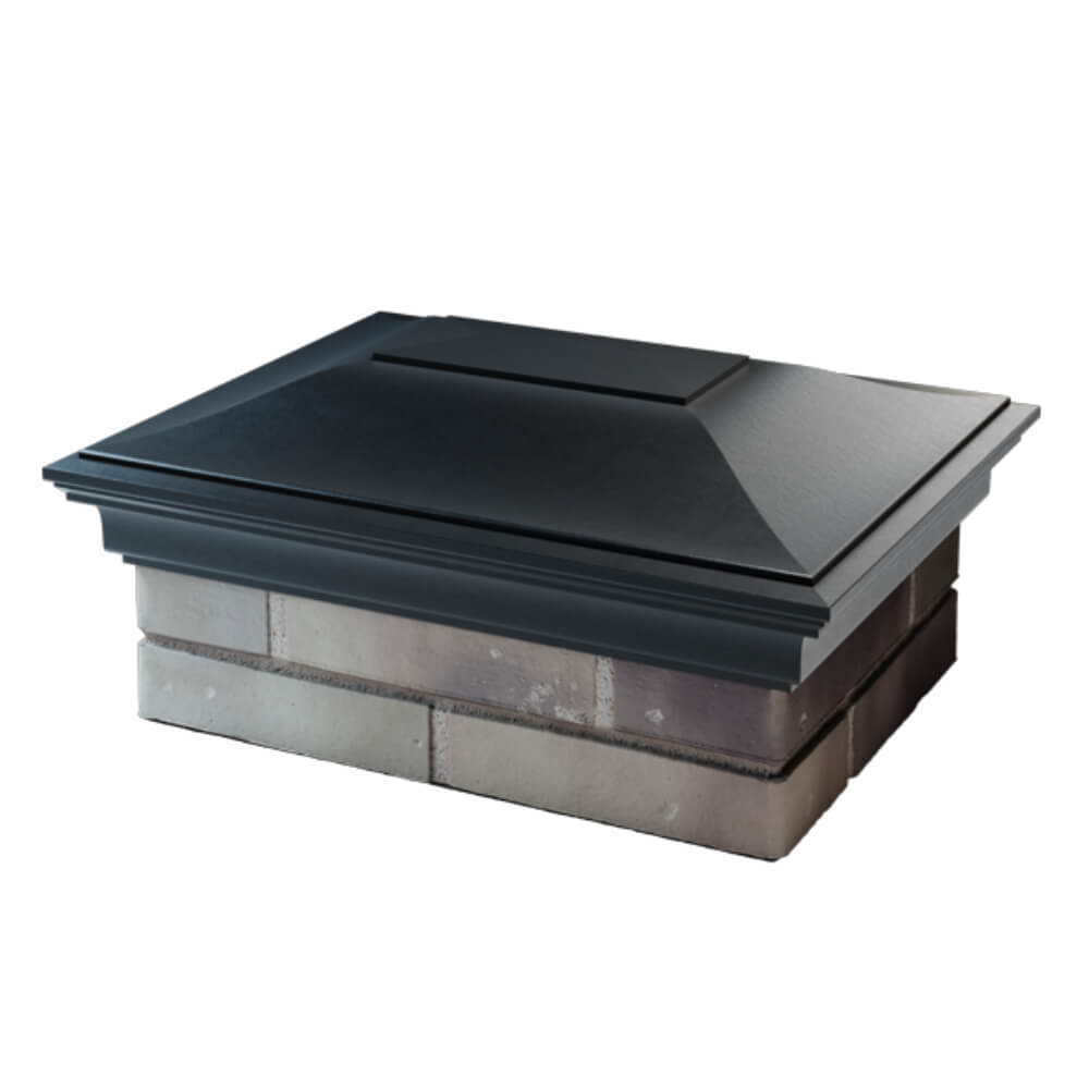 Колпак Zking Монблан Черный на столб 2х1.5 кирпича (515х385мм) в Тайшете фото