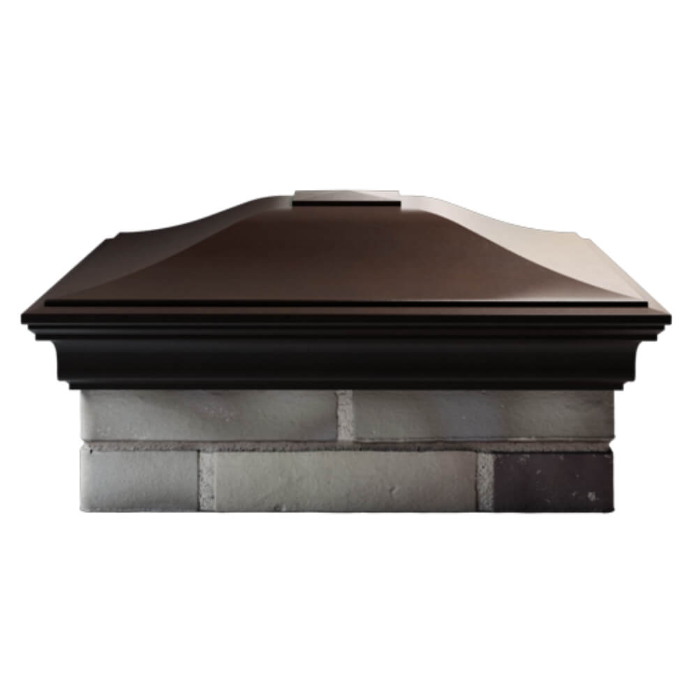 Колпак Zking Монблан Коричневый на столб 2х2 кирпича (515х515мм) в Тайшете фото