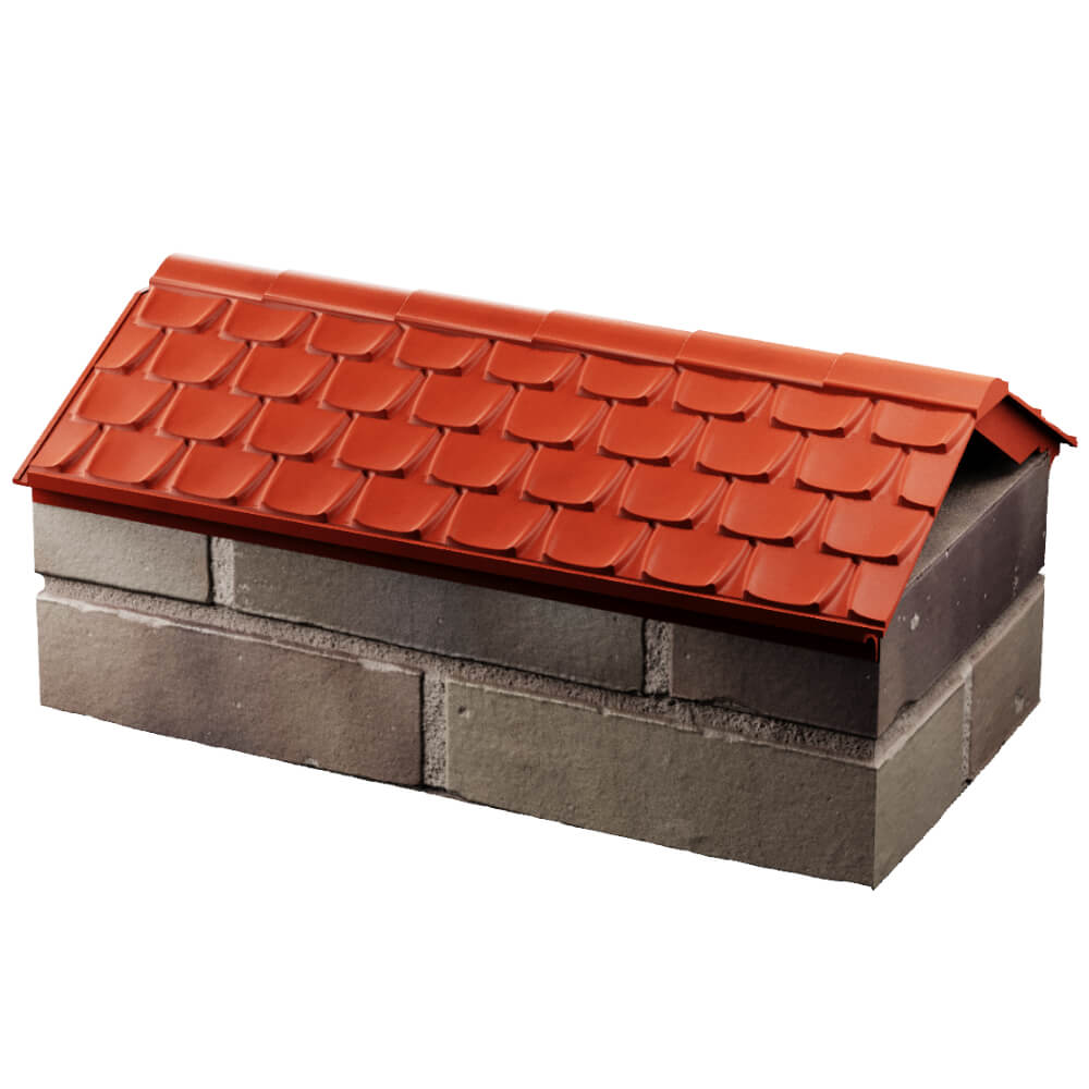 Парапет Zking Эльбрус Красный с посадкой на 1 кирпич (255мм) в Тайшете фото