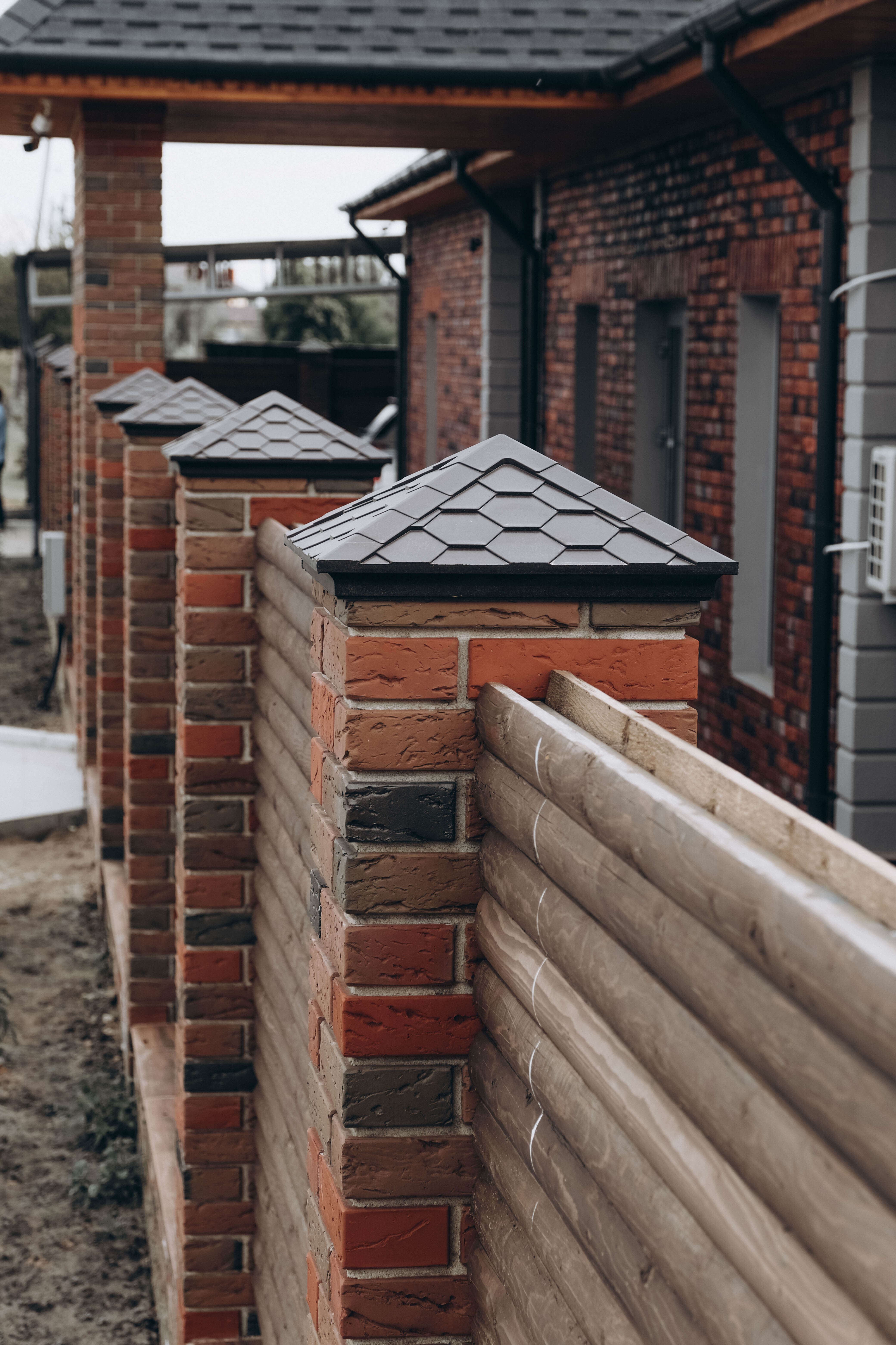 Колпак Zking Эверест Коричневый на столб 1.5х1.5 кирпича (390х390мм) в Тайшете фото