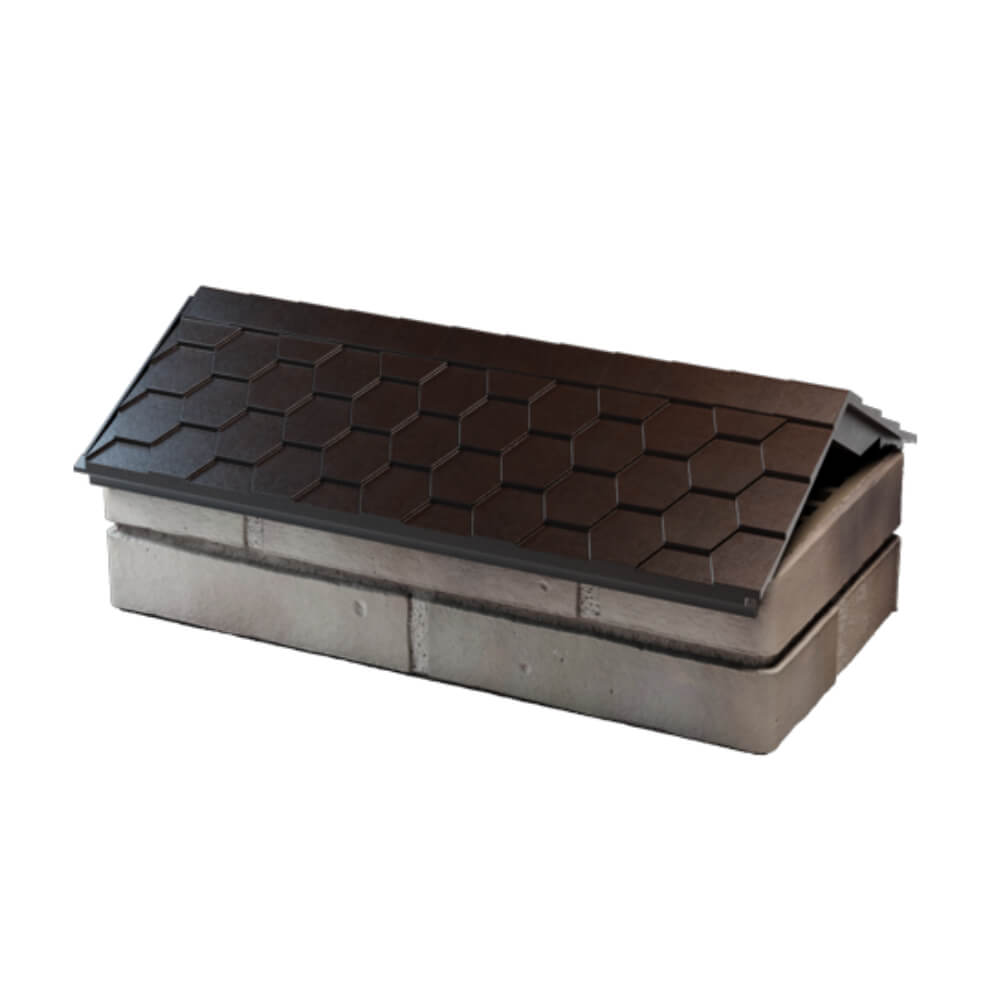 Парапет Zking Эверест Коричневый с посадкой на 1 кирпич (200/225/255мм) в Тайшете фото