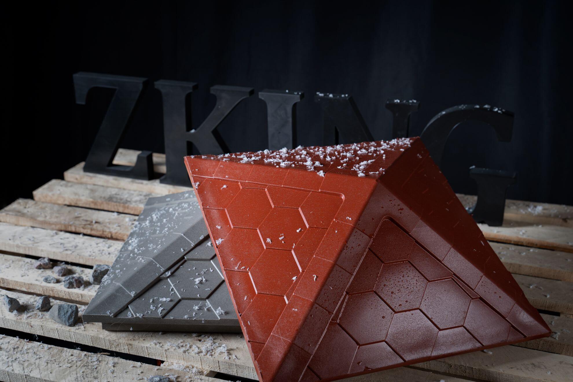 Колпак Zking Эверест Красный на столб 1.5х1.5 кирпича (390х390мм) в Тайшете фото