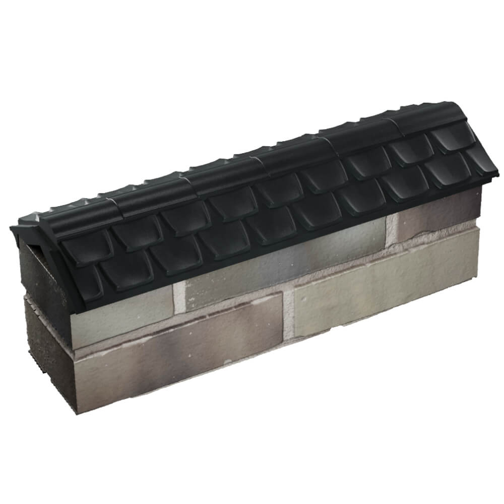 Парапет Zking Эльбрус Черный с посадкой на 0.5 кирпича (130мм) в Тайшете фото