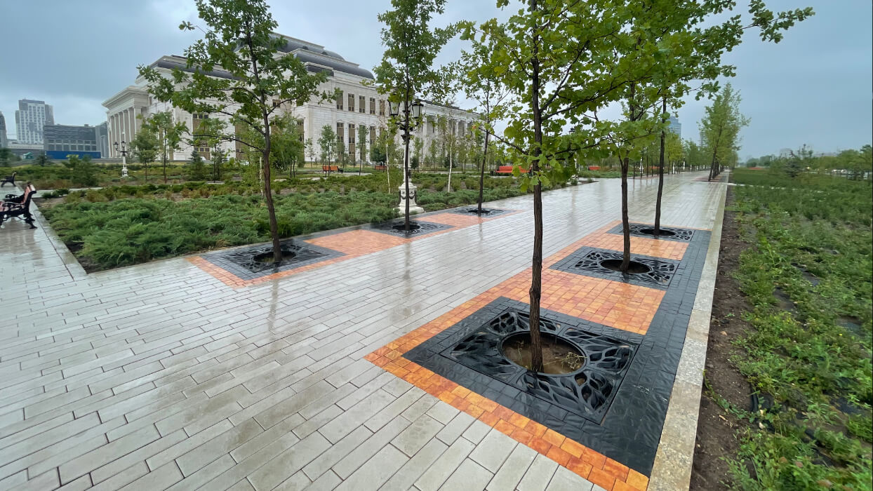 Приствольная решетка для дерева ZKING CRUST 1.2х1.2м Черная в Тайшете фото