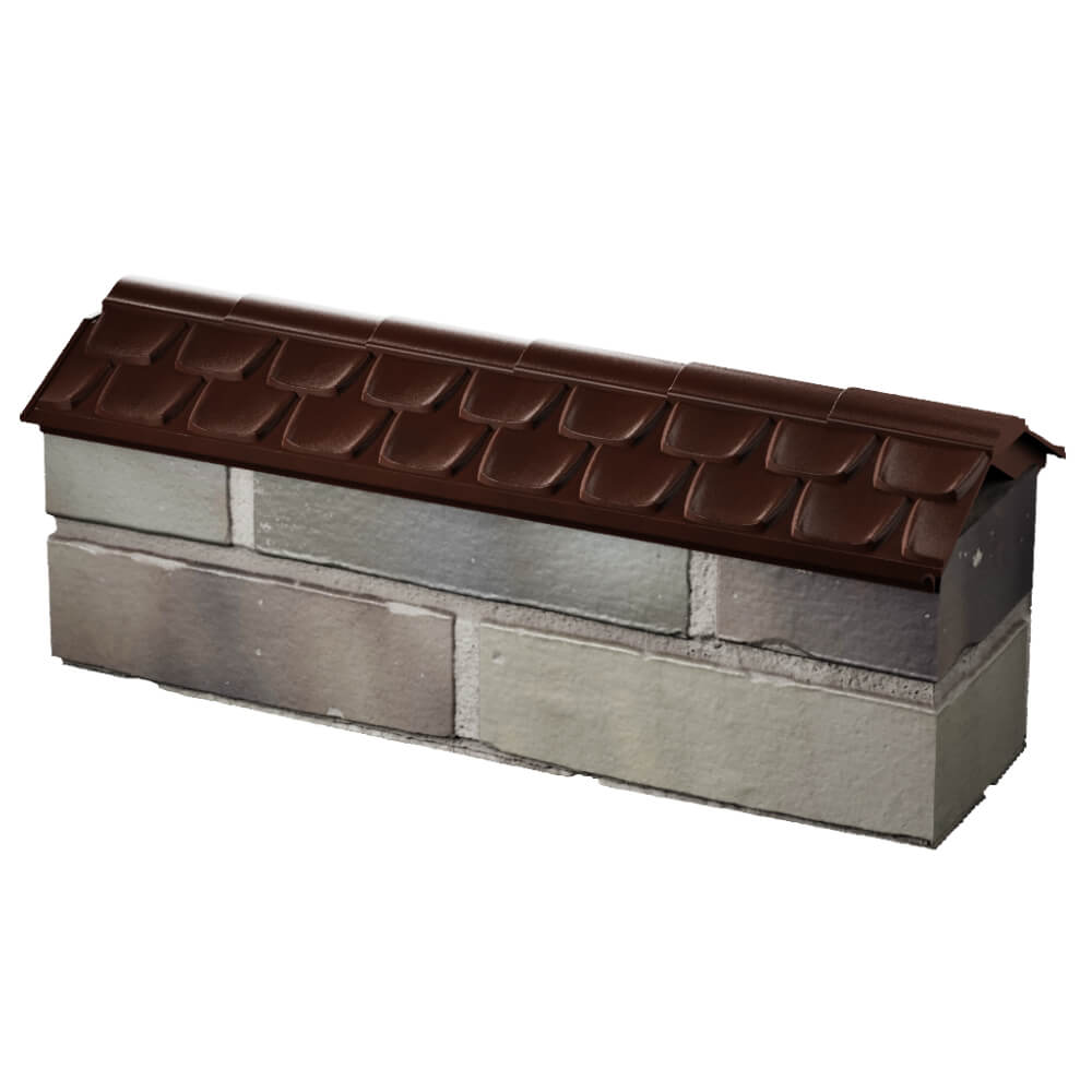 Парапет Zking Эльбрус Коричневый с посадкой на 0.5 кирпича (130мм) в Тайшете фото