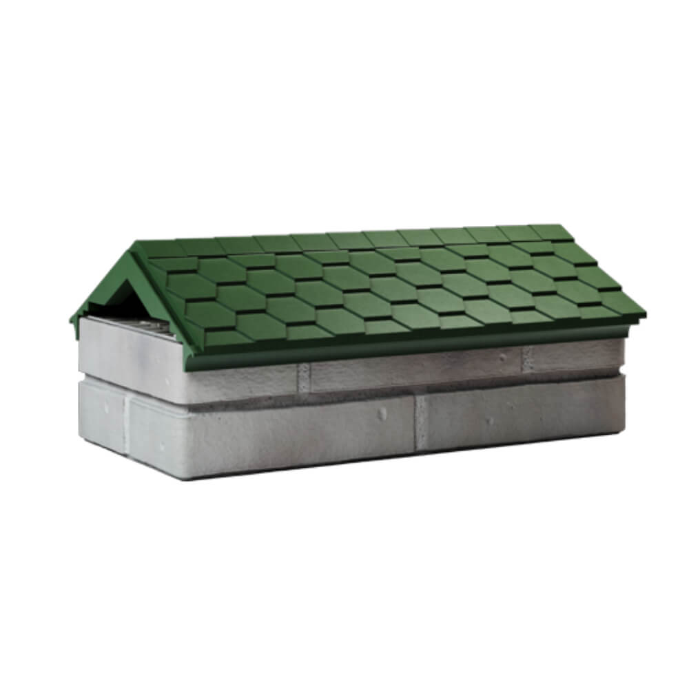 Парапет Zking Эверест Зеленый с посадкой на 1 кирпич (200/225/255мм) Тайшет фото