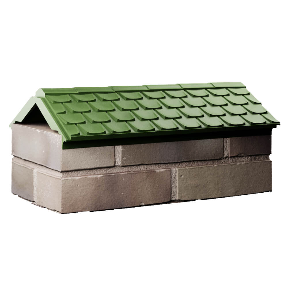 Парапет Zking Эльбрус Зеленый с посадкой на 1 кирпич (255мм) Тайшет фото