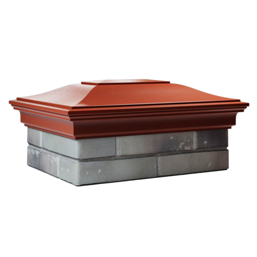 Колпак Zking Монблан Красный на столб 2х1.5 кирпича (515х385мм) в Тайшете фото