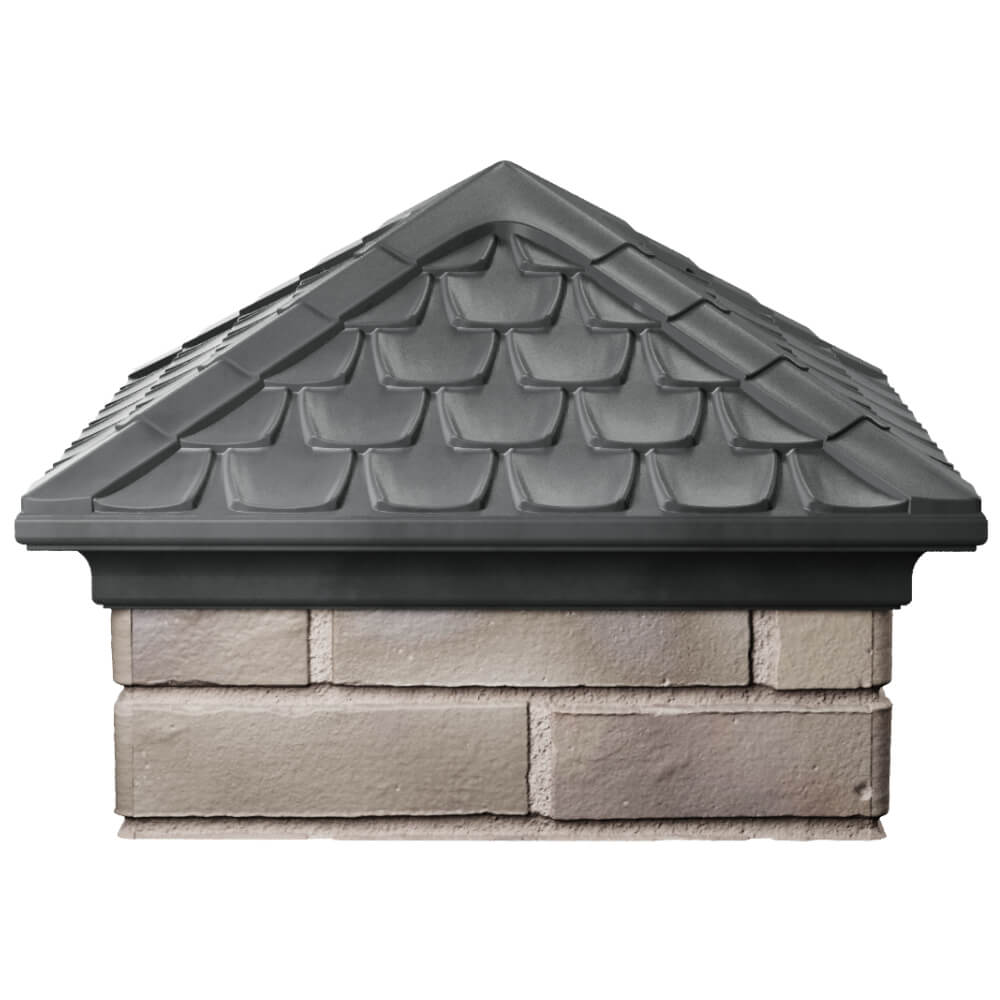 Колпак Zking Эльбрус Серый на столб 1.5х1.5 кирпича (385х385мм) Тайшет фото