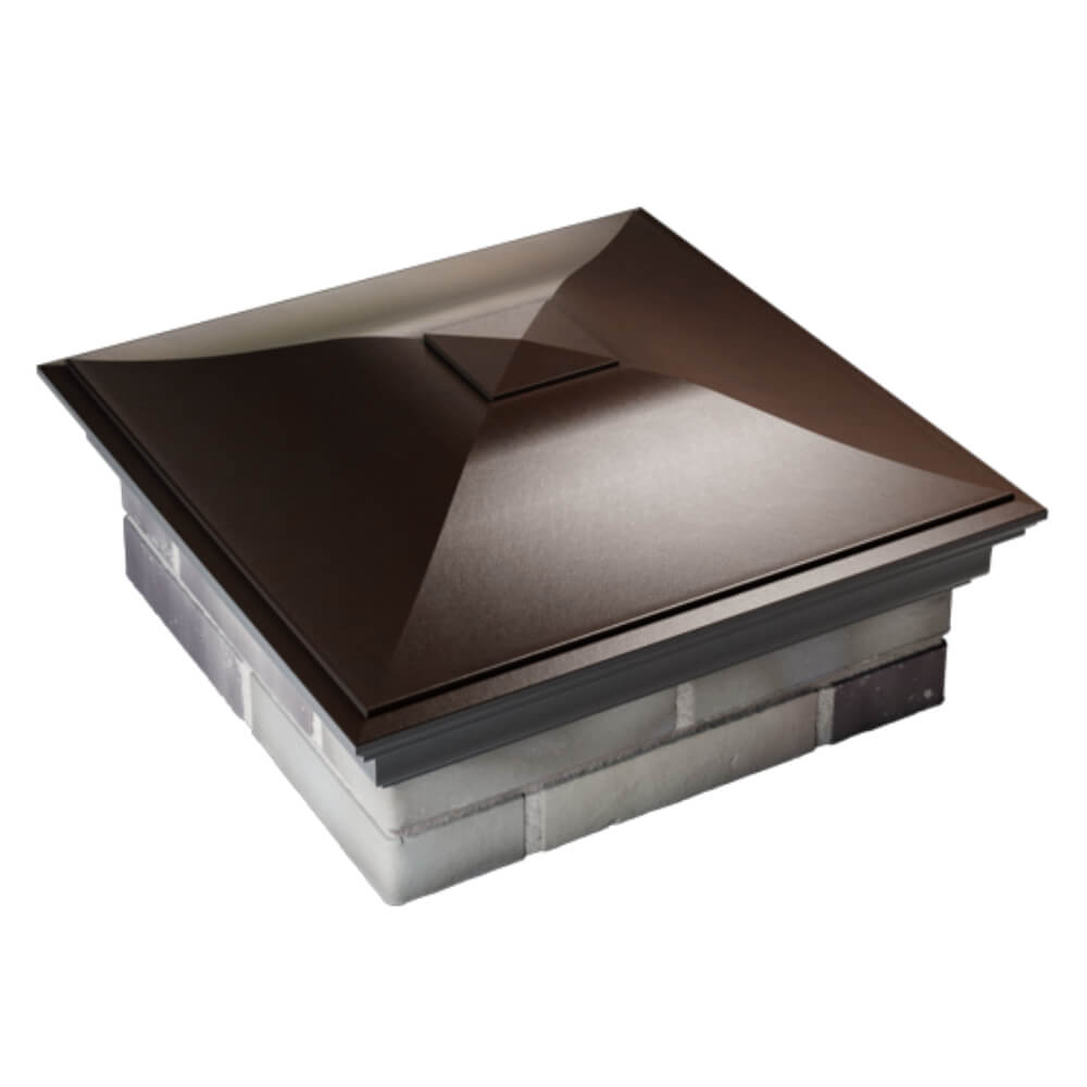 Колпак Zking Монблан Коричневый на столб 2х2 кирпича (515х515мм) Тайшет фото