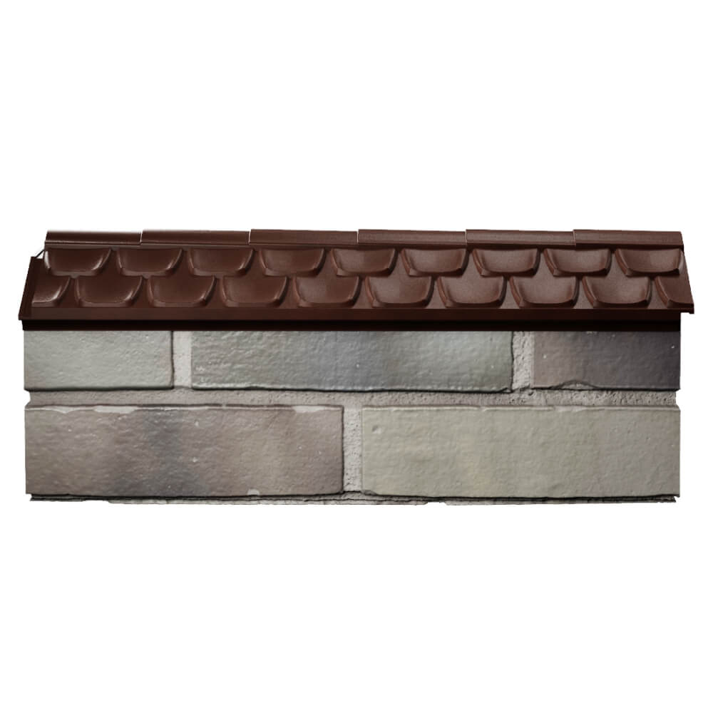 Парапет Zking Эльбрус Коричневый с посадкой на 0.5 кирпича (130мм) в Тайшете фото