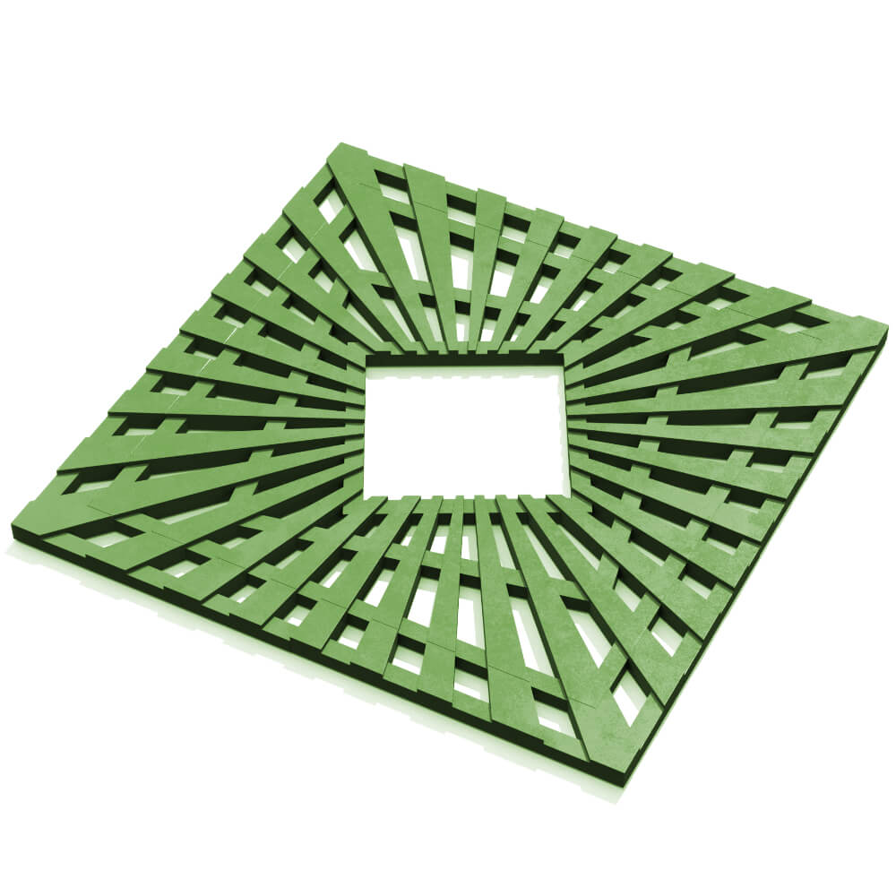 Приствольная решетка для дерева ZKING ATMOSPHERE 1.2х1.2м Зеленая в Тайшете фото