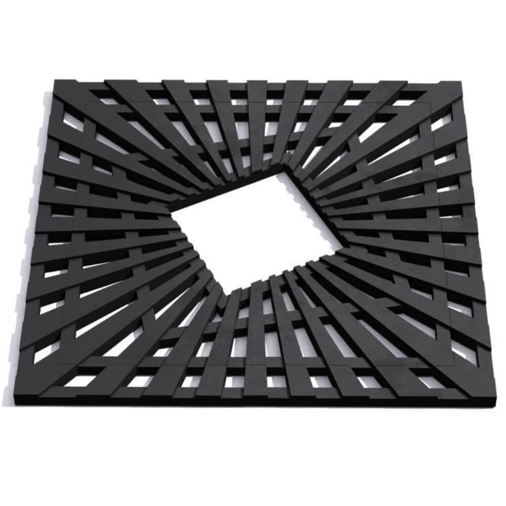 Приствольная решетка для дерева ZKING ATMOSPHERE 1.2х1.2м Черная Тайшет фото