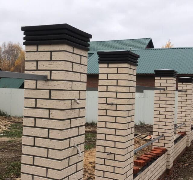 Колпак Zking Бона ХайТек Коричневый на столб 1.5х1.5 кирпича (385х385мм) в Тайшете фото